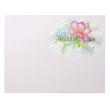 Pink Watercolor Wild Rose Mini Floral Bouquet TY