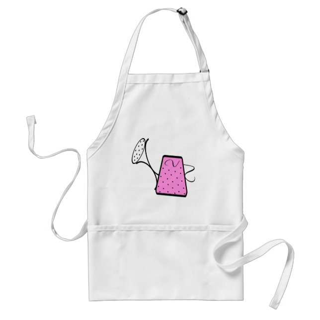 Pink Watering Can Standard Apron (Front)