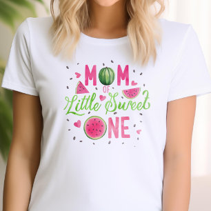 pink Watermelon fruit 1st birthday, mum's T-Shirt