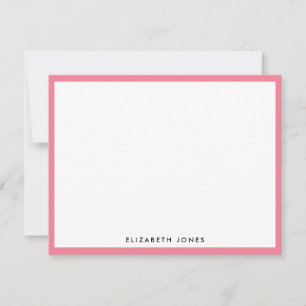 Pink Watermelon Modern Girly Classic Minimalist Card