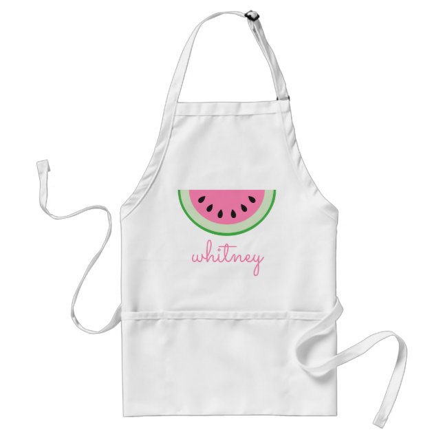 Pink Watermelon Personalised Apron (Front)