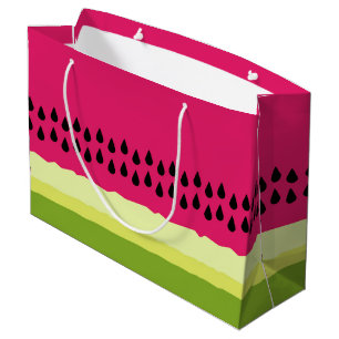 Pink Watermelon Slice Gift Bag