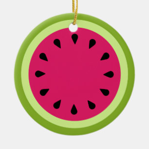 Pink Watermelon Slice Ornament
