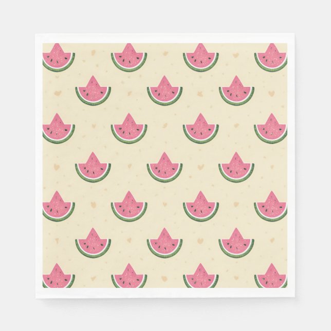 Pink Watermelon Summer Luncheon Napkins - 50ct (Front)