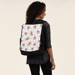Pink Watermelons, Watermelon Seeds, Summer Pattern Backpack
