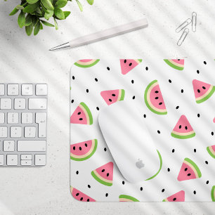 Pink Watermelons, Watermelon Seeds, Summer Pattern Mouse Mat