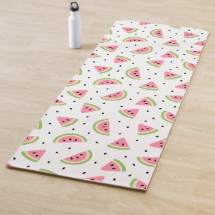 Pink Watermelons, Watermelon Seeds, Summer Pattern Yoga Mat