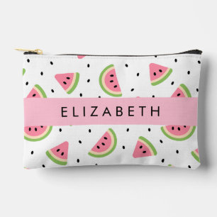 Pink Watermelons, Watermelon Seeds, Your Name Accessory Pouch