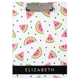 Pink Watermelons, Watermelon Seeds, Your Name Clipboard