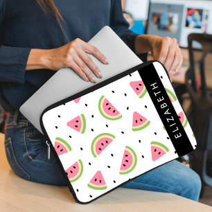 Pink Watermelons, Watermelon Seeds, Your Name Laptop Sleeve