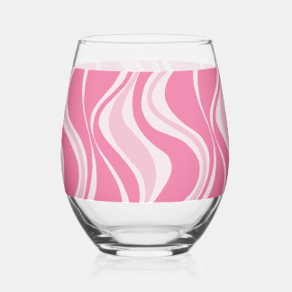 Pink Waves Glass