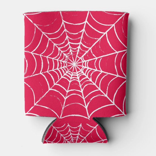 Pink Web Can Cooler (Front)