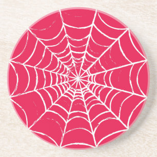 Pink Web Coaster