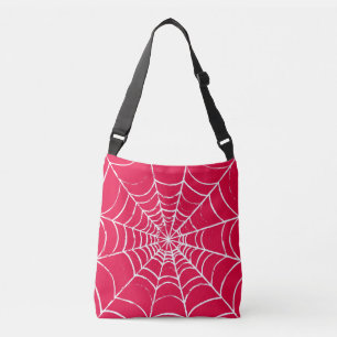 Pink Web Crossbody Bag