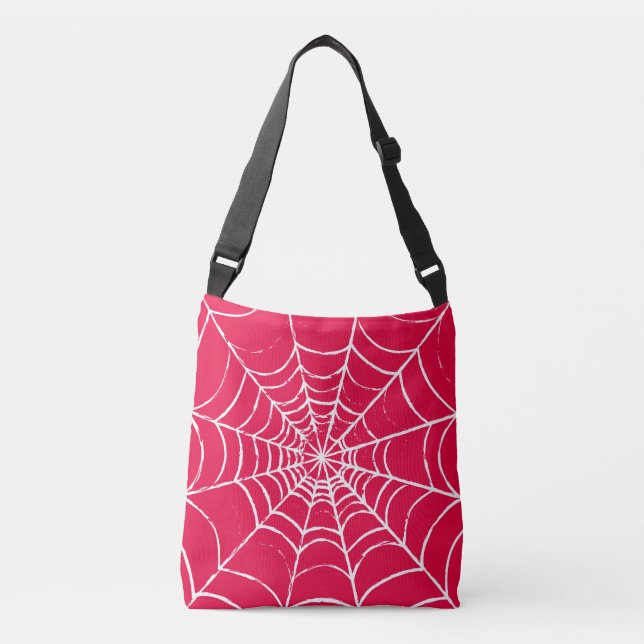 Pink Web Crossbody Bag (Front)