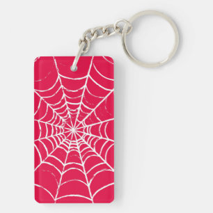 Pink Web Key Ring