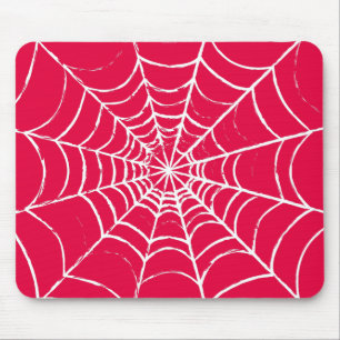 Pink Web Mouse Mat