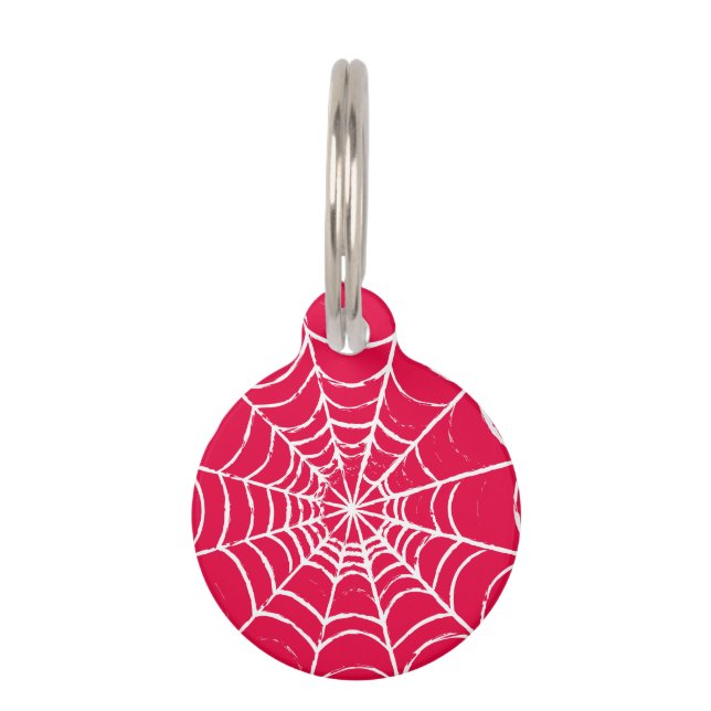 Pink Web Pet Tag (Front)