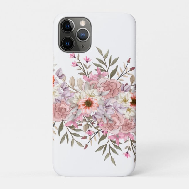 Pink Wedding Bouquet Case-Mate iPhone Case (Back)