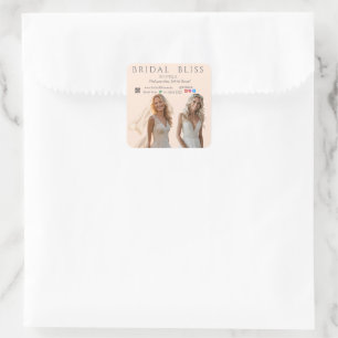 Pink Wedding Elegant Brides Dream of Love Romance  Square Sticker