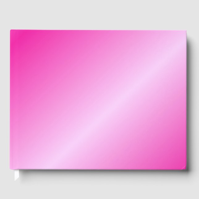 pink Wedding guestbook, festive decor, beautiful Guest Book (Front)