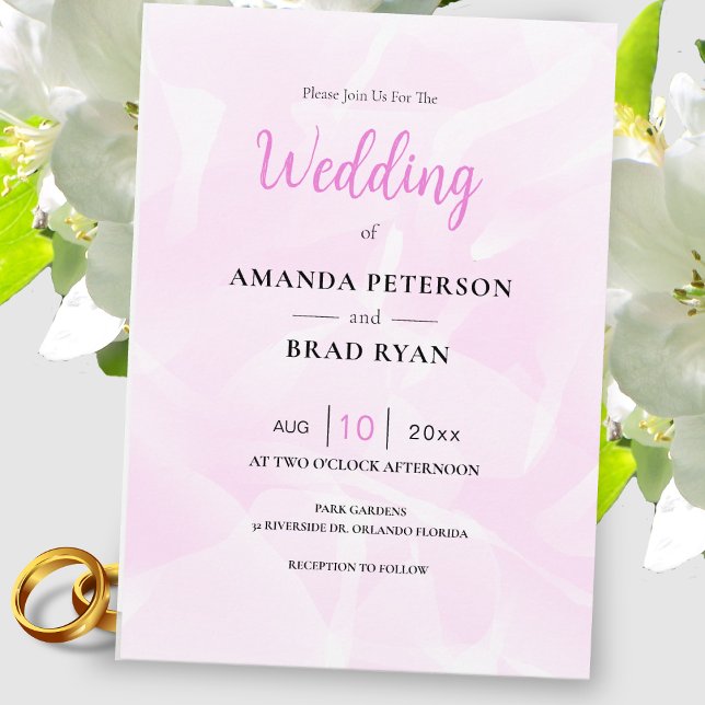 Pink Wedding Invitation (Creator Uploaded)
