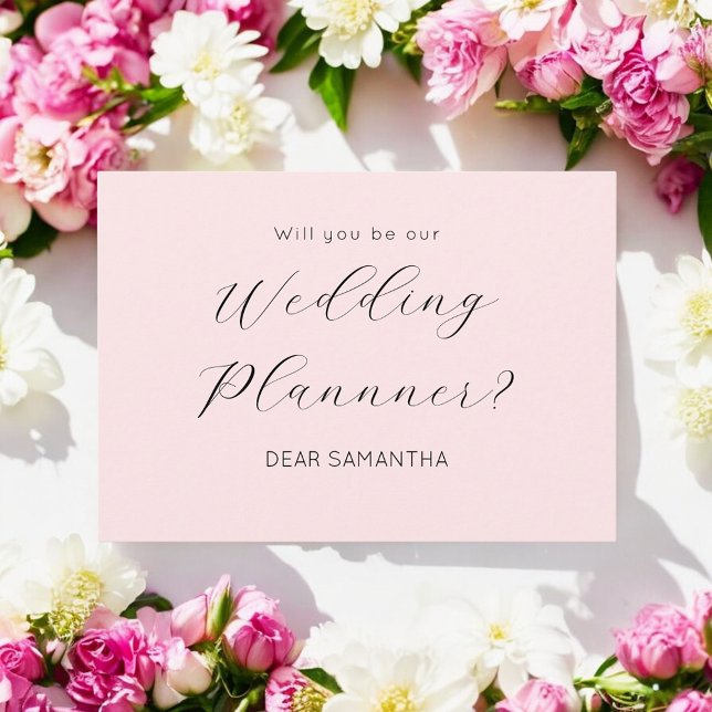 Pink Wedding Planner Proposal  Invitation (Creator Uploaded)