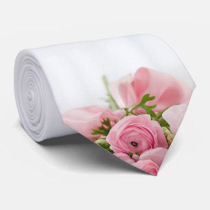 Pink Wedding Roses Tie