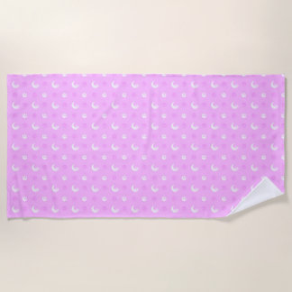 Pink Werewolf Beach Towel