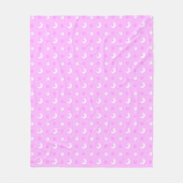 Pink Werewolf  Fleece Blanket (Front)