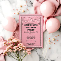 Pink Western Bandanna Print Birthday Party