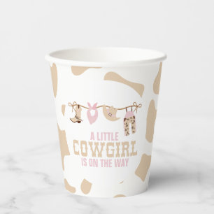 Pink Western Cowgirl Baby Shower Paper Plates Paper Cups
