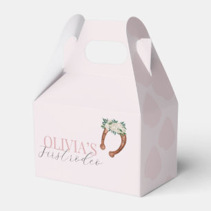 Pink western cowgirl rodeo photo birthday favour box