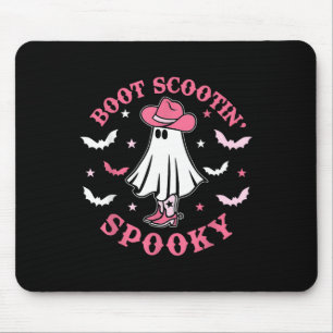 Pink Western Halloween Cowboy Ghost Boot Scootin S Mouse Mat