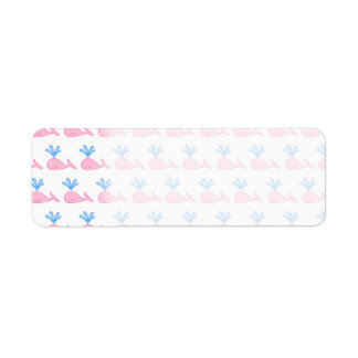 Pink Whale Pattern.