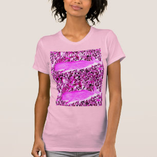 Pink whale swimming design T-Shirt
