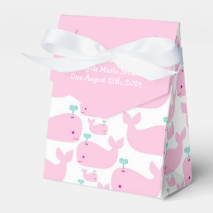 Pink Whale Theme Baby Shower Favour Box