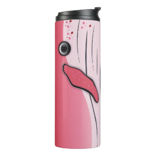 Pink whale thermal tumbler