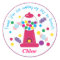 Pink Whimsical Gumball Party Sticker
