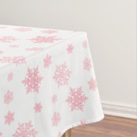 Pink Whimsical Snowflake Pattern Aesthetic