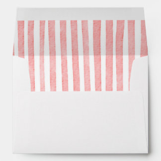 Pink Whimsical Stripes Coquette Baby Shower Envelope