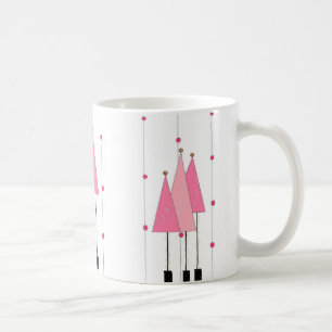 Pink Whimsical Trees Coffee Mug