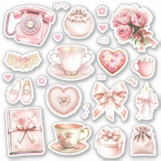  Pink Whimsy Sticker Sheet