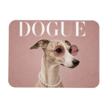 Pink Whippet Dog Covergirl