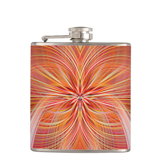 Pink Whispers  Hip Flask (Front)
