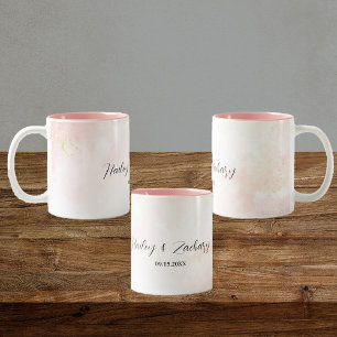 Pink Whispers  Two-Tone Coffee Mug