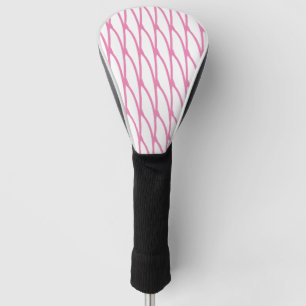 Pink White Abstract Patterns Stylish Modern Girly Golf Head Cover