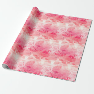Pink & White Abstract Wrapping Paper