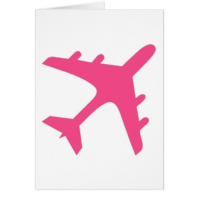Pink white aeroplane design (Front)