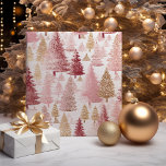 Pink White and Gold Brush Christmas Tree Pattern Wrapping Paper<br><div class="desc">Transport yourself to a bygone era of festive nostalgia with our "Vintage Christmas Teddy Bears Red Wrapping Paper." This heartwarming design captures the timeless charm of classic holiday celebrations, featuring adorable teddy bears adorned in vintage Christmas attire. The rich red background sets the perfect stage for these endearing teddy bears,...</div>